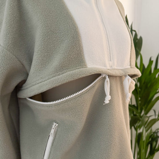 Zoe Half Zip - Breastfeeding Hack