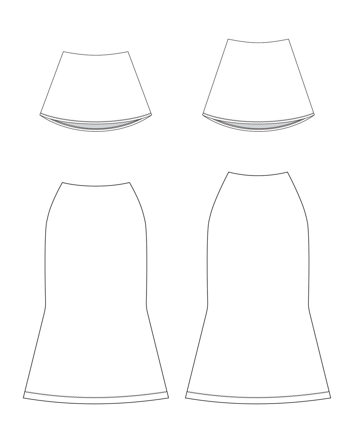 Becky Set Skirt Expansion PDF Sewing Pattern