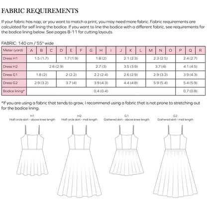 Valentina Dress PDF Sewing Pattern