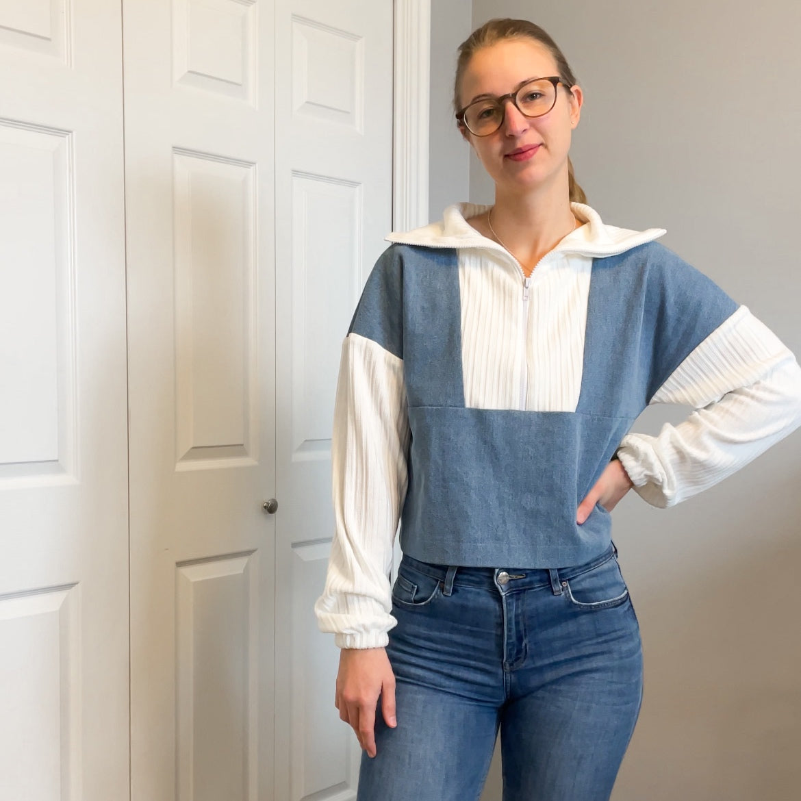 Zoe Half Zip PDF Sewing Pattern