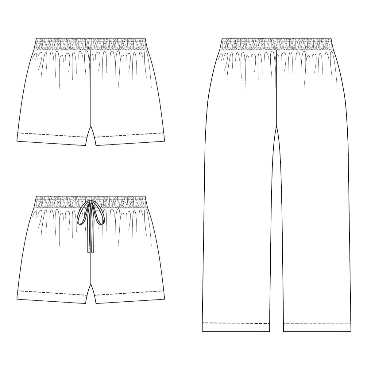 Mila Pants and Shorts PDF Sewing Pattern