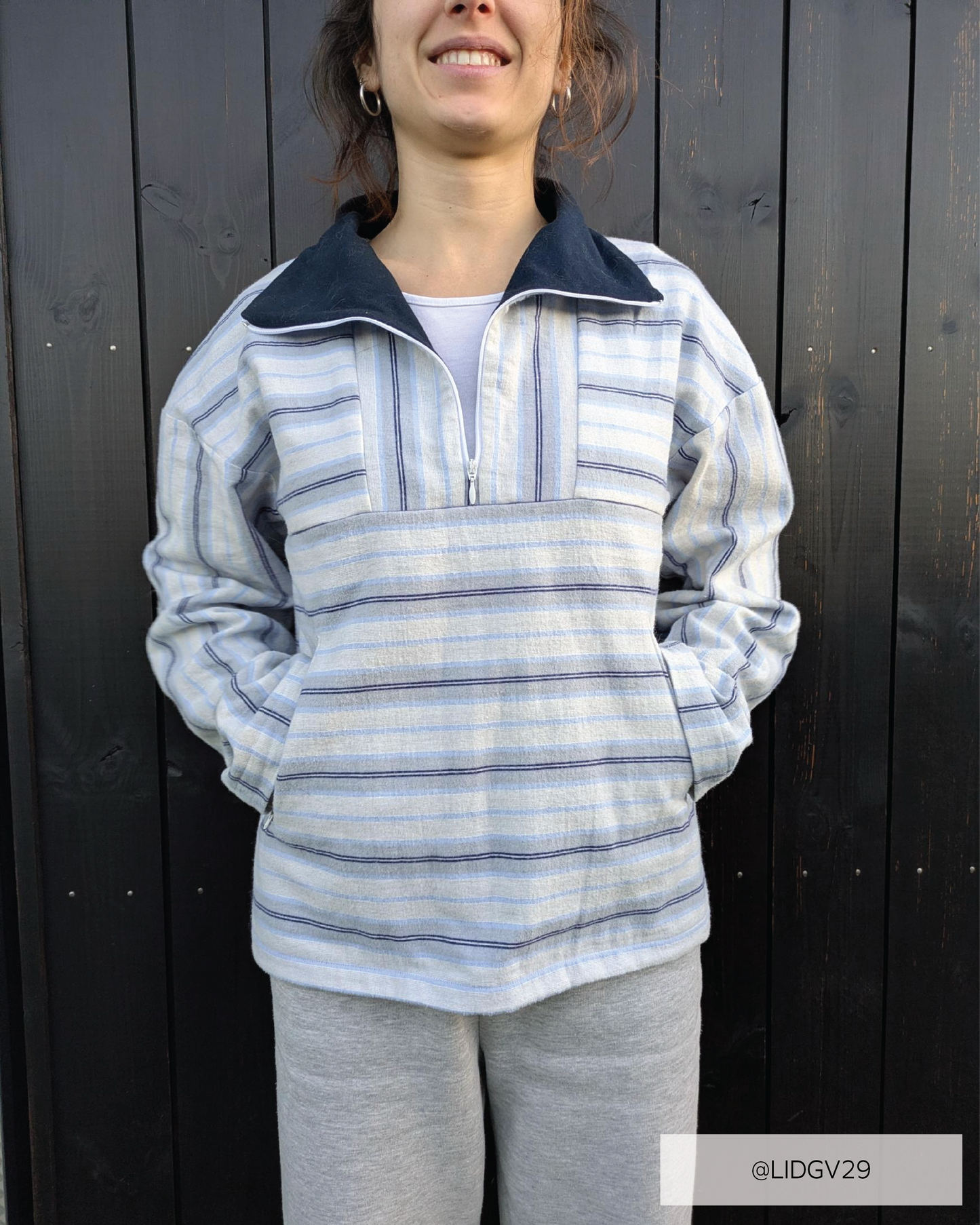 Zoe Half Zip PDF Sewing Pattern