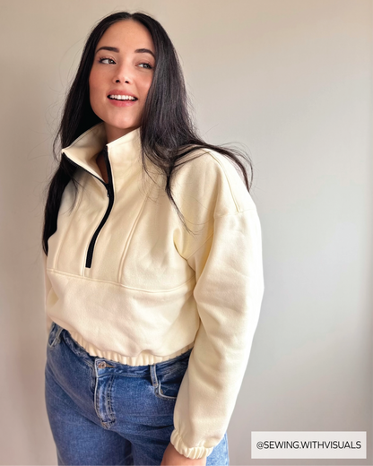 Zoe Half Zip PDF Sewing Pattern