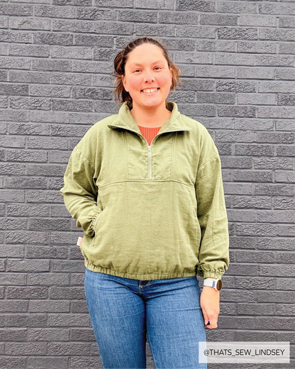 Zoe Half Zip PDF Sewing Pattern