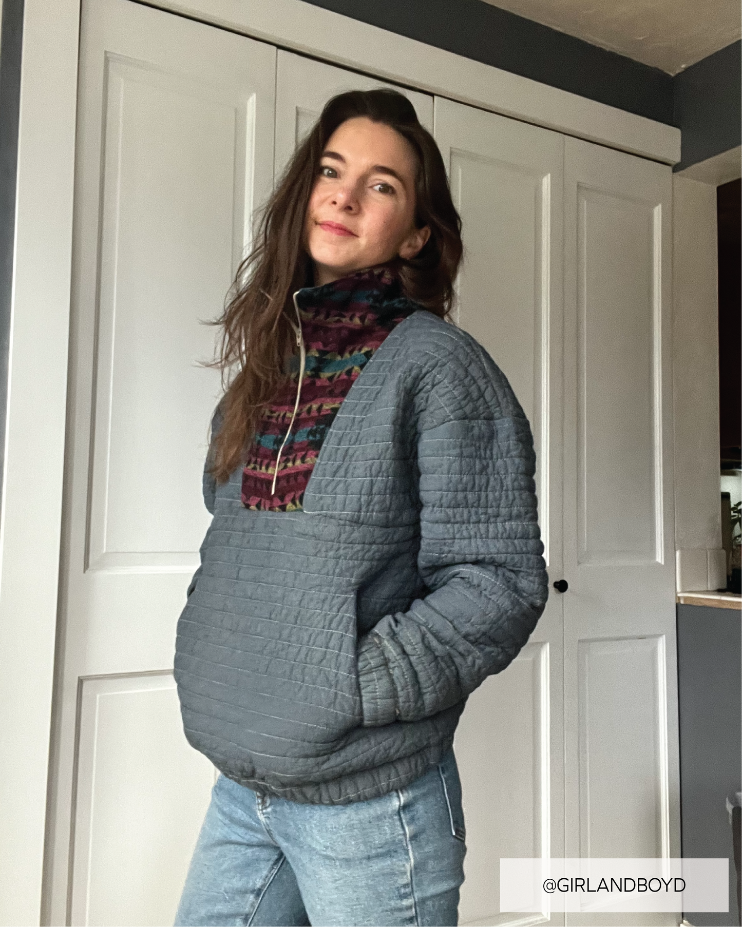 Zoe Half Zip PDF Sewing Pattern