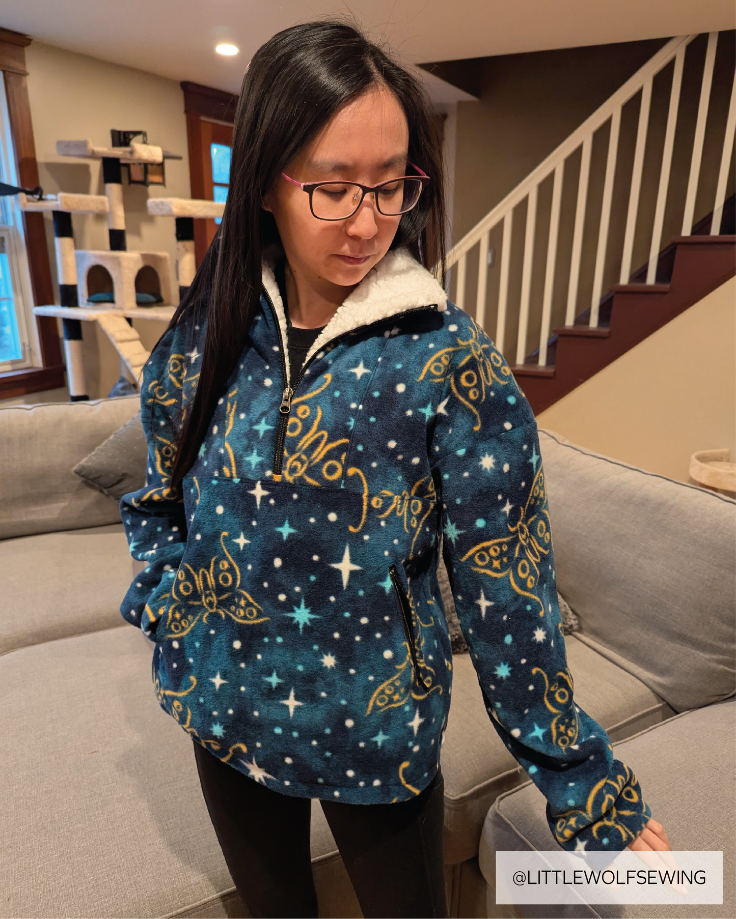 Zoe Half Zip PDF Sewing Pattern