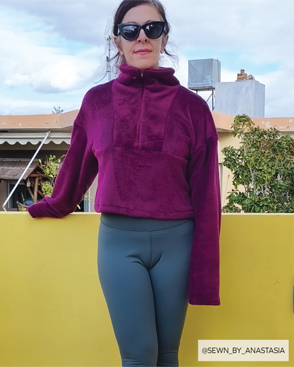 Zoe Half Zip PDF Sewing Pattern